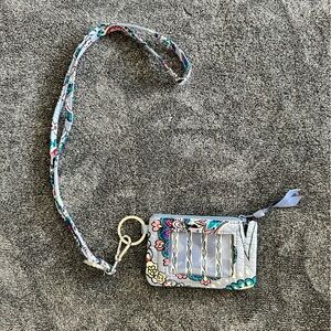 Vera Bradley Floral Paisley Wristlet Wallet Zippered Credit Card ID Pocket